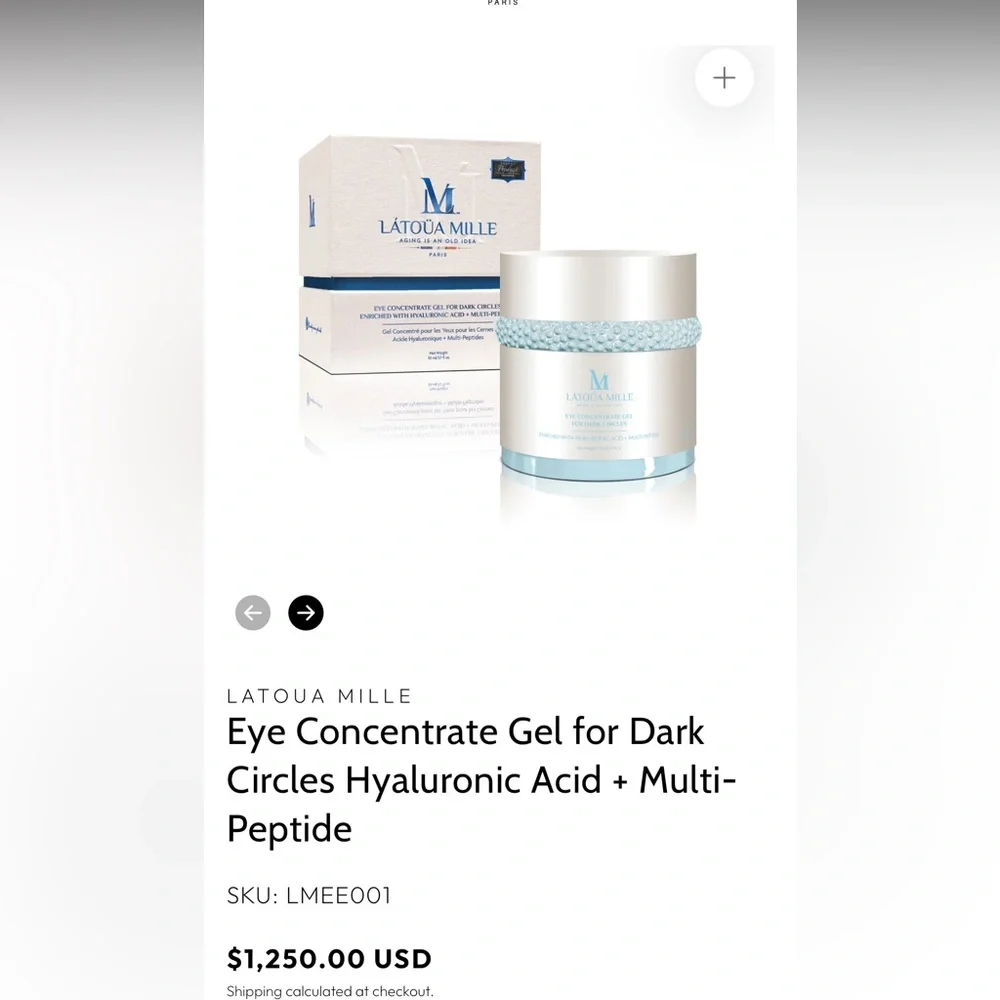 Eye Concentrate Gel - Blue and White